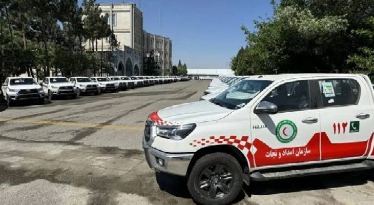 اعزام امدادگران لرستانی به مراسم تشییع امام شهید